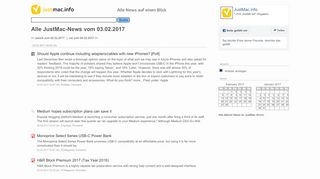
                            6. JustMac.info - Archiv: Alle News vom 03.02.2017