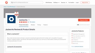 
                            4. Justworks Reviews 2019: Details, Pricing, & Features | G2