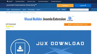 
                            9. JUX Download, by JoomlaUX - Joomla Extension Directory