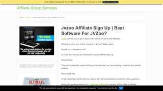 
                            6. Jvzoo Affiliate Sign Up | Best Software For JVZoo ...