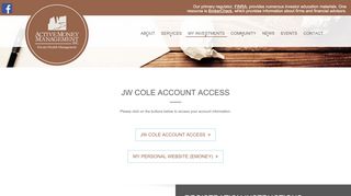 
                            5. JW Cole Account - Active Money Management