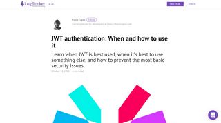 
                            7. JWT authentication: When and how to use it - LogRocket