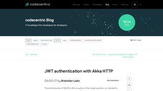 
                            8. JWT authentication with Akka HTTP - codecentric AG Blog