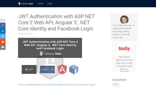 
                            8. JWT Authentication with ASP.NET Core 2 Web API, Angular 5, .NET ...