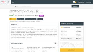 
                            6. Jyoti Portfolio Limited - Financial Reports, Balance ...