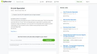 
                            9. K-Link Specialist Job in Menomonee Falls, WI at Kohl's - ZipRecruiter