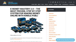 
                            7. K Money Mastery 2.0 - Project Life Mastery
