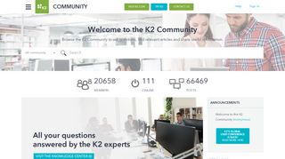 
                            4. K2 Community: Home