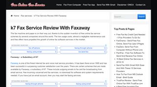 
                            5. k7 Fax Service Review With Faxaway