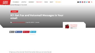 
                            1. K7: Get Fax and Voicemail Messages in Your email