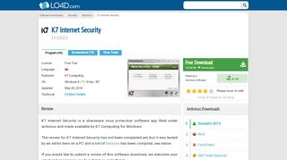 
                            8. K7 Internet Security - Download