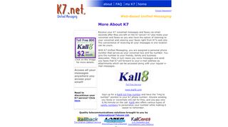 
                            4. K7 Unified Messaging, free Fax and voicemail to email. - K7.net