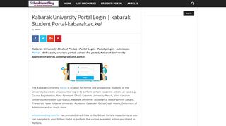 
                            8. Kabarak University Portal Login | kabarak Student Portal …