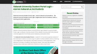 
                            1. Kabarak University Student Portal login, …