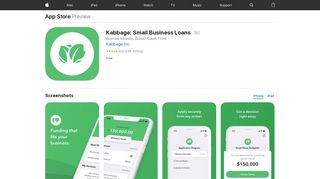 
                            6. ‎Kabbage: Small Business Loans on the App Store