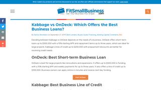 
                            10. Kabbage vs OnDeck: Who Offers the Best Business Loans?