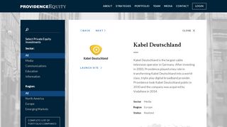 
                            9. Kabel Deutschland | Portfolio | Providence Equity ...