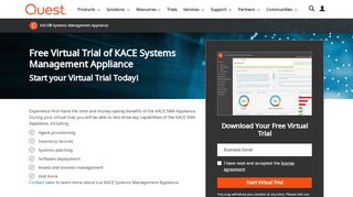 
                            1. KACE System Management Appliance Virtual Trial - Quest Software