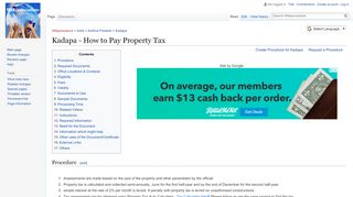 
                            8. Kadapa - How to Pay Property Tax - Wikiprocedure
