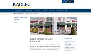 
                            9. Kadlec Express Care - Richland | Tri-Cities Walk-in and ...