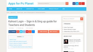 
                            5. Kahoot Login - Sign in & Sing up Account Guide www.Kahoot.It