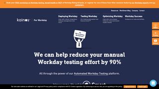 
                            4. Kainos WorkSmart: Workday Partner | Automated Workday Testing