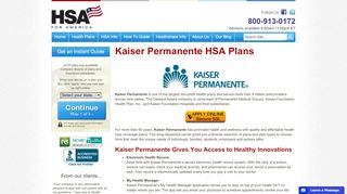 
                            8. Kaiser Permanente HSA Plans - hsaforamerica.com