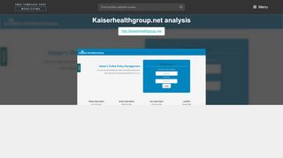 
                            6. Kaiserhealthgroup.net. Kaiser Health Group Policy Manager