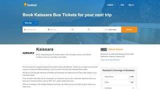 
                            2. Kaissara - Find & Book Official Kaissara Bus Tickets | Busbud