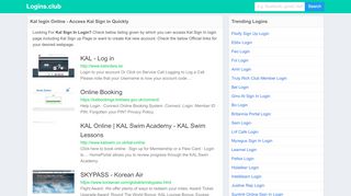 
                            7. Kal login Online - Access Kal Sign in Quickly - Logins.club