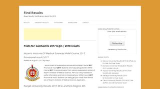 
                            8. Kalchachni 2017 Login | Find Results