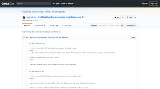 
                            8. Kali Desktop Environments Installation and Removal · GitHub