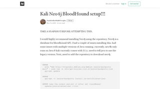 
                            9. Kali Neo4j BloodHound setup!!! - HacktheBoxWalkthroughs ...