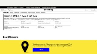 
                            2. KALORIMETA AG & Co KG - Company Profile and News ...