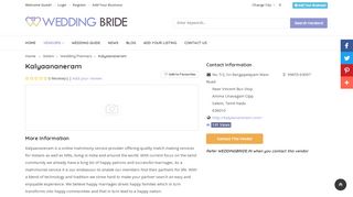 
                            5. Kalyaananeram Wedding Planners Salem - Wedding Bride