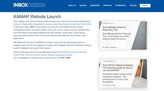 
                            6. KAMAR Website Launch - Inbox Design