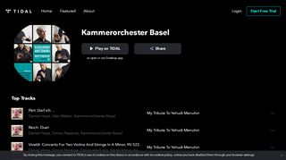 
                            6. Kammerorchester Basel on TIDAL