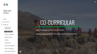 
                            8. KAMO HIGH SCHOOL - Co-Curricular - Google Sites