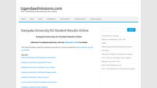 
                            4. Kampala University KU Student Results Online ...