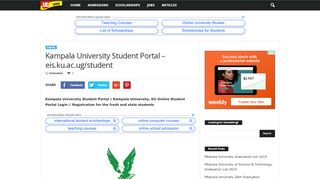 
                            3. Kampala University Student Portal - eis.ku.ac.ug/student
