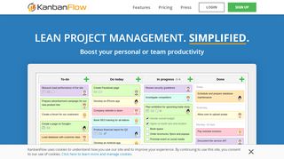 
                            1. KanbanFlow - Lean project management. Simplified.