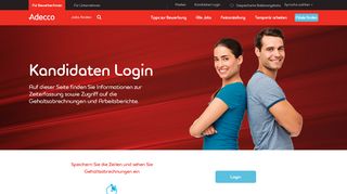 
                            1. Kandidaten Login - adecco.ch