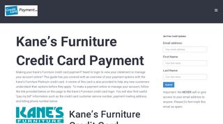 
                            3. Kane’s Furniture Credit Card Payment - Login - Address ...