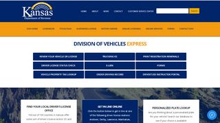 
                            8. Kansas Department of Revenue Division of Vehicles Home Page