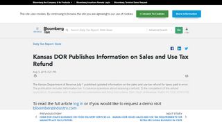 
                            4. Kansas DOR Publishes Information on Sales and Use Tax Refund