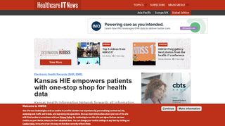 
                            6. Kansas HIE empowers patients with one-stop shop for health data ...