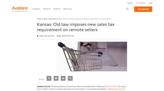 
                            6. Kansas: Old law imposes new sales tax requirement on ...