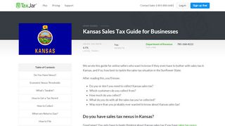 
                            9. Kansas Sales Tax Guide for Businesses - taxjar.com