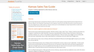 
                            8. Kansas Sales Tax Registration - avalara.com