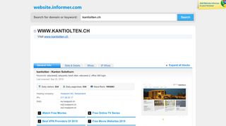 
                            9. kantiolten.ch at Website Informer. Aktuell. Visit Kantiolten.